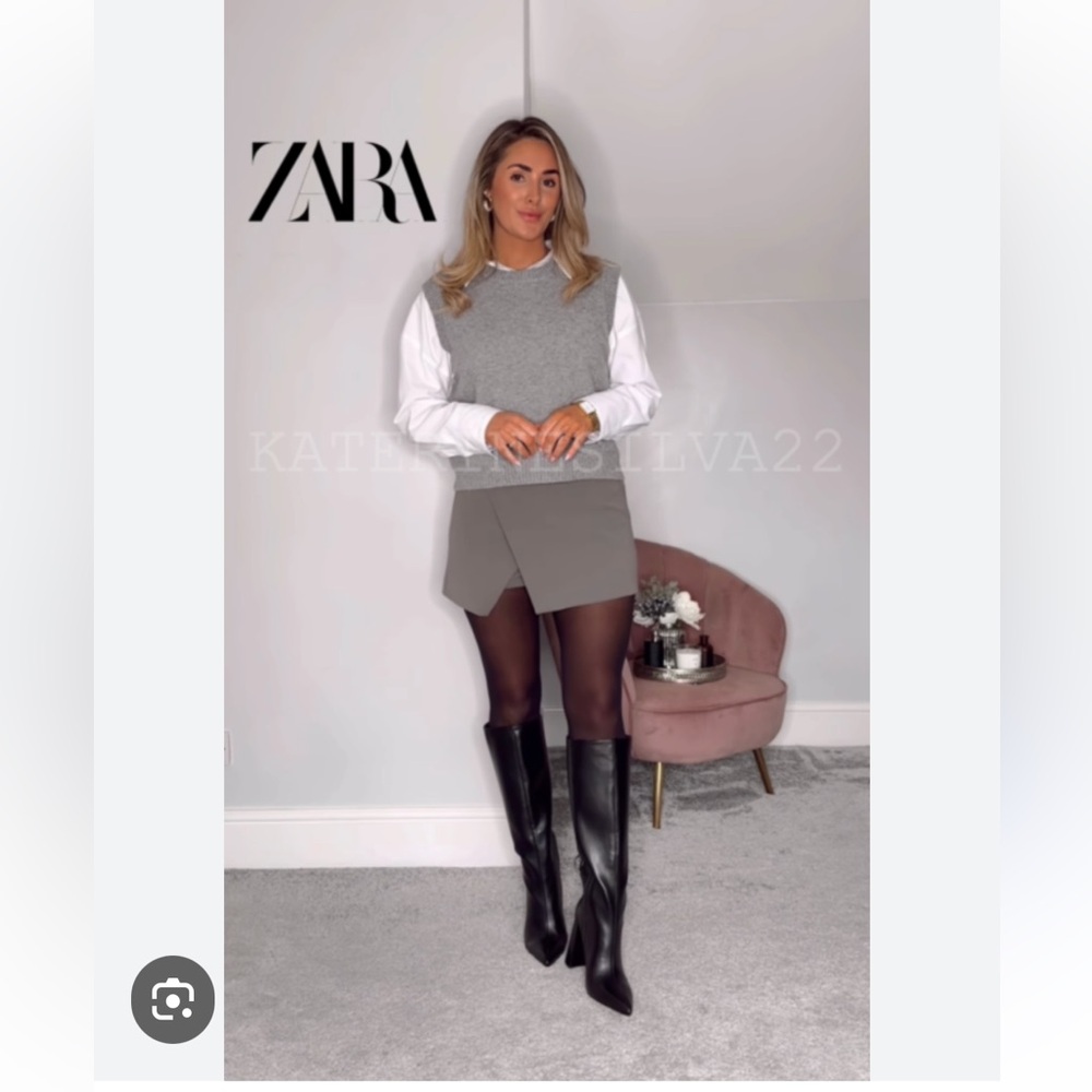 NWOT Size M - Zara Basic Collection Skort - Picture 1 of 8